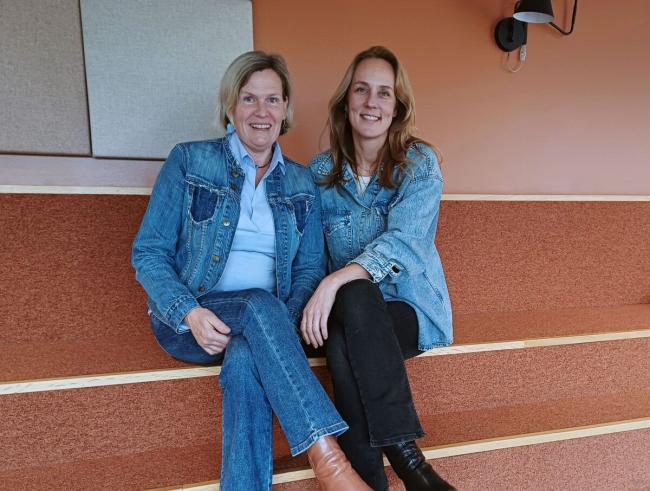 Projektledarna Monica Evermark och Elin Johansson.