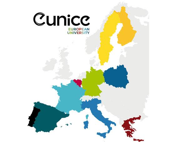 Eunice logo och deltagande länder