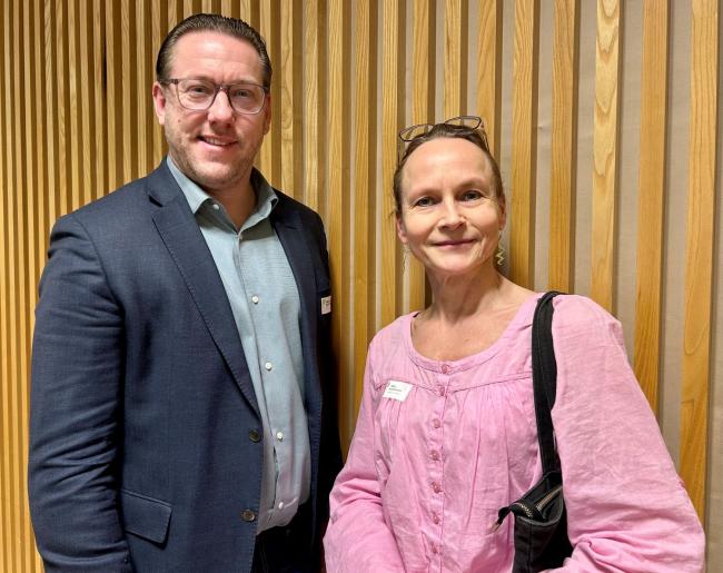 Sebastian Björnhammar  nationell samordnare på nationella ULF-kansliet  och Maria Hjalmarsson  forskningskoordinator för ULF-verksamheten vid Karlstads universitet.