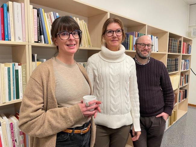 Från Karlstads universitet deltar Sofia Wijkmark docent i litteraturvetenskap Anna Lindholm lektor i pedagogiskt arbete och Kent Fredholm lektor i pedagogiskt arbete. Även Susanne Duek lektor i pedagogiskt arbete deltar (ej med på bild).