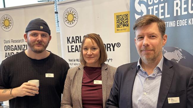 gruppbild tre personer