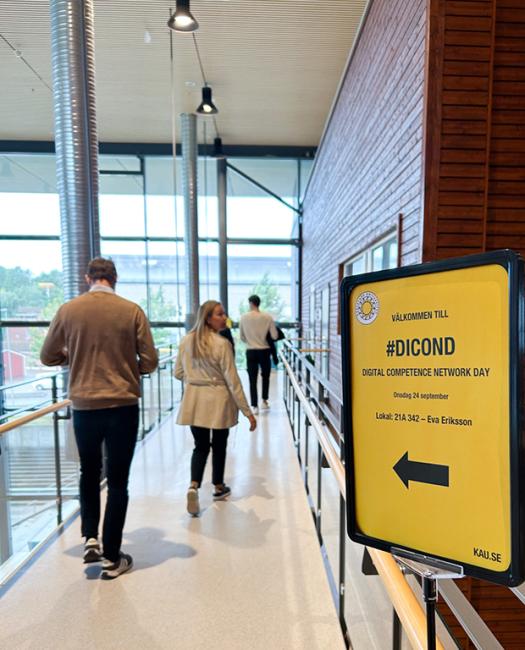 Vid entren för Dicond-dagen