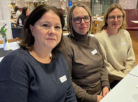 Pernilla Hult, förskollärare i Kils kommun, Ida Brandberg, förskollärare i Kristinehamns kommun, och Malin Ekman, förskollärare i Hammarö kommun