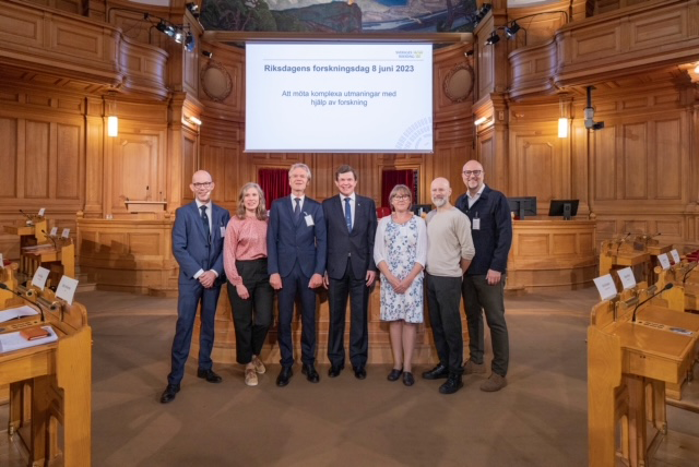 Talare på Riksdagens forskningsdag 2023