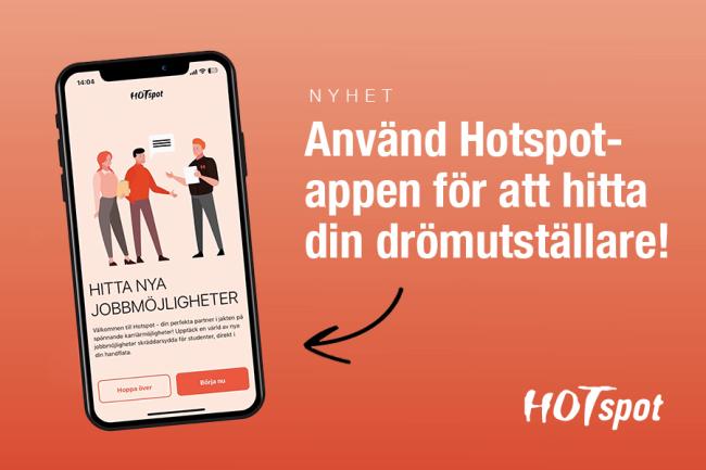 Hotspots app för att hitta utställare