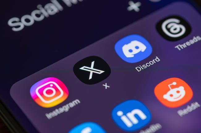 Sociala medier ikoner