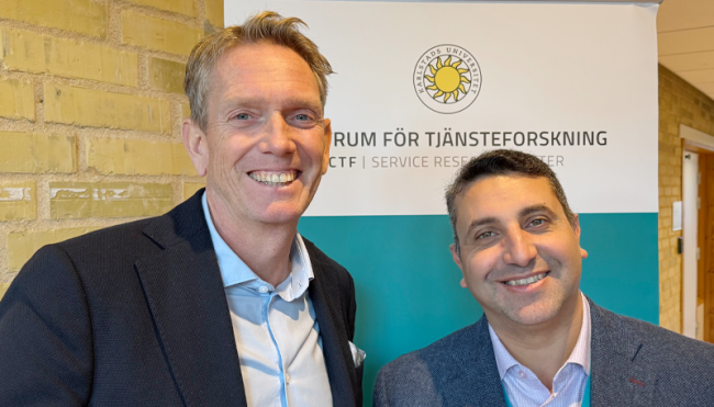 Per Kristensson och Mohamed Zaki