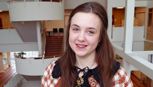 Linnea Saltin  nybliven doktor i kulturgeografi och knuten till Geomedia