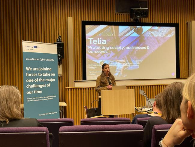 Malin Fransen Kronberg  säkerhetschef på Telia Sverige 