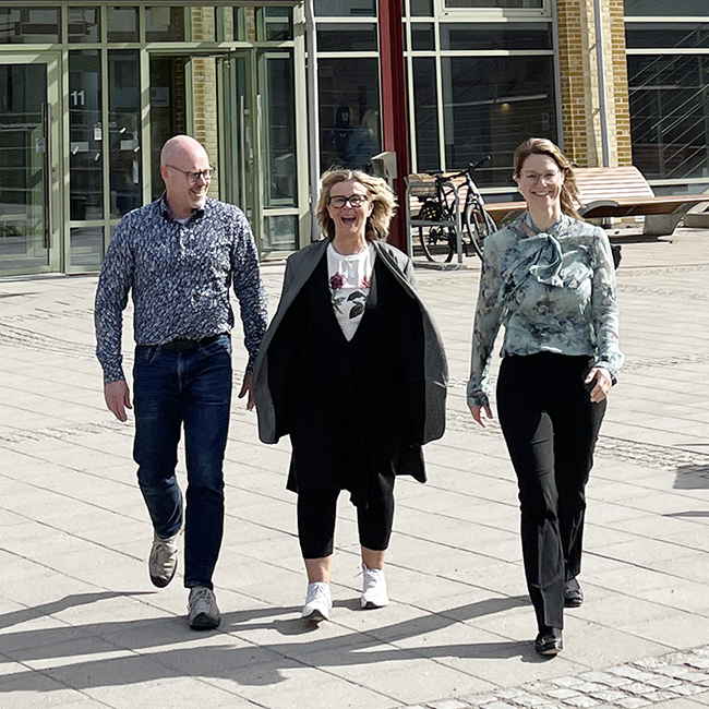 Tomas Gustavsson Marie-Therese Christiansson och Nina Löfberg.