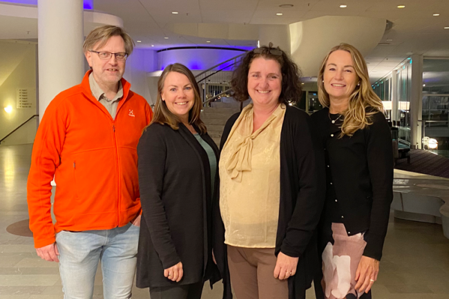 Håkan Liljegren Laila Gibson Pernille K Andersson och Lotta Braunerhielm