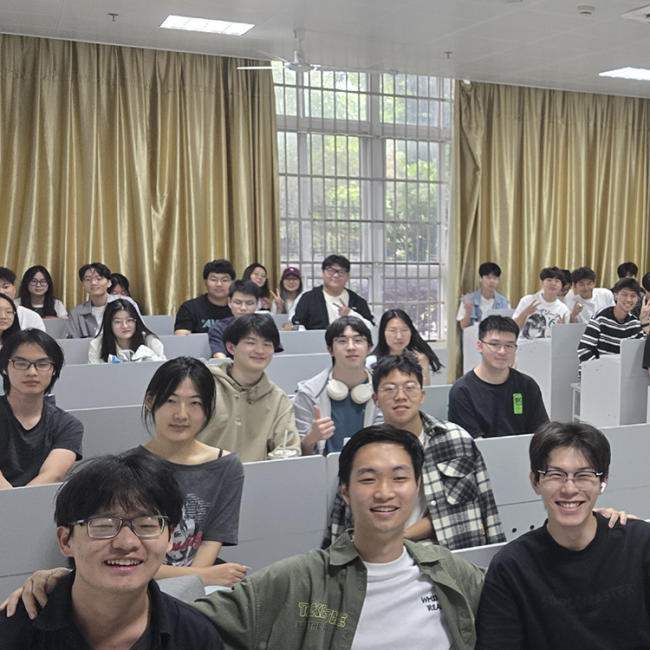 Studenter i klassrum i Kina