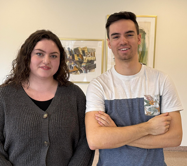 Maria Oliva och Thibault Vainer