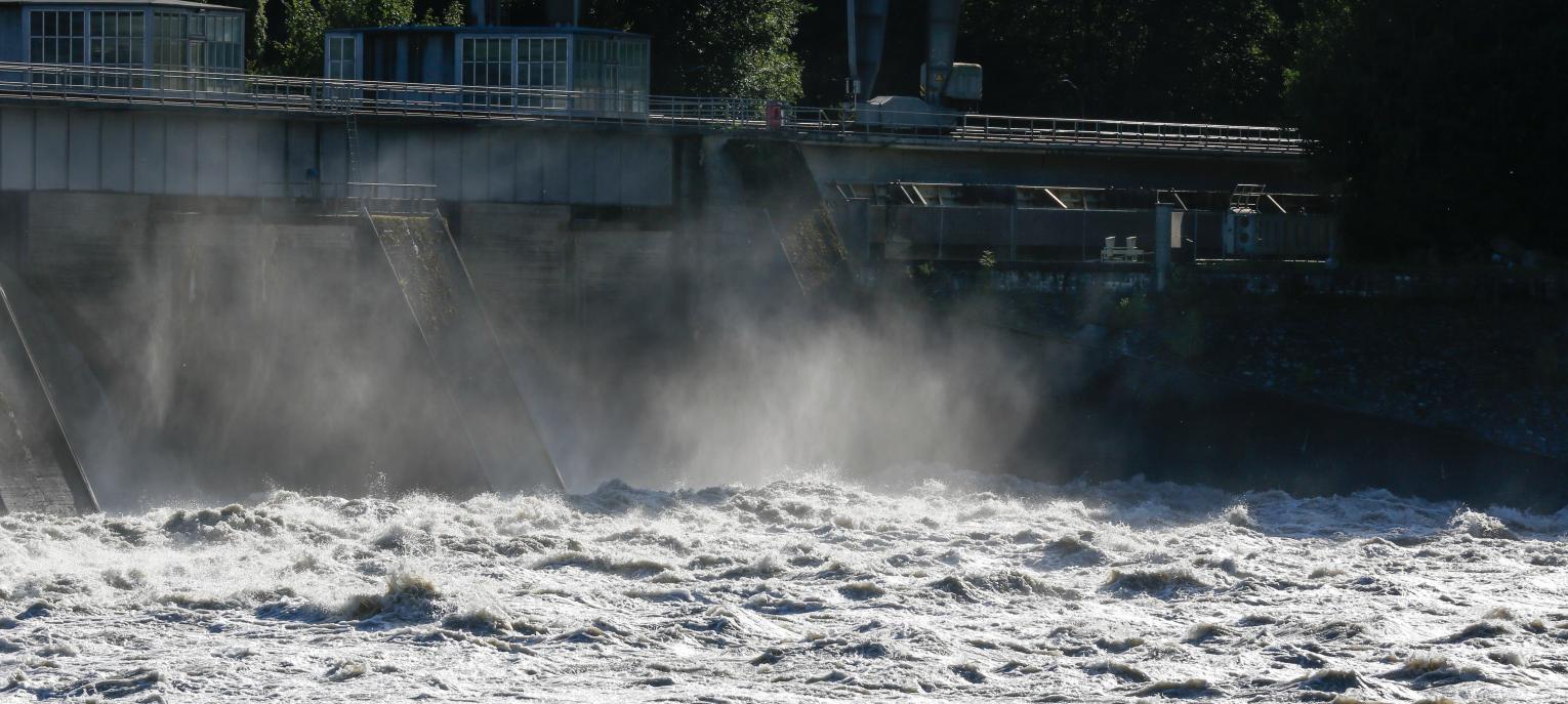 forsande vatten nedströms vattenkraftverk
