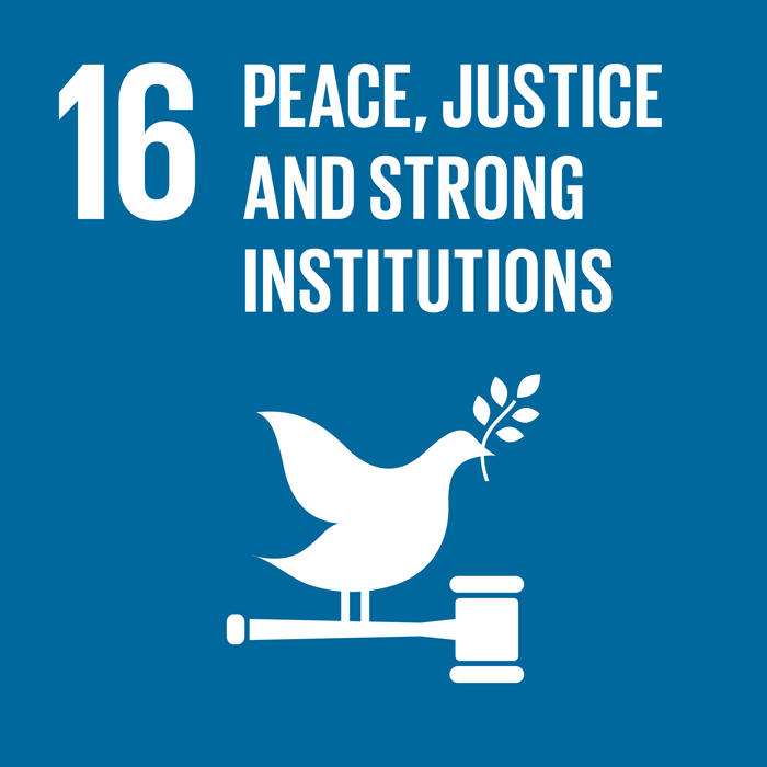 16. Peace, Justice and Strong Institutions